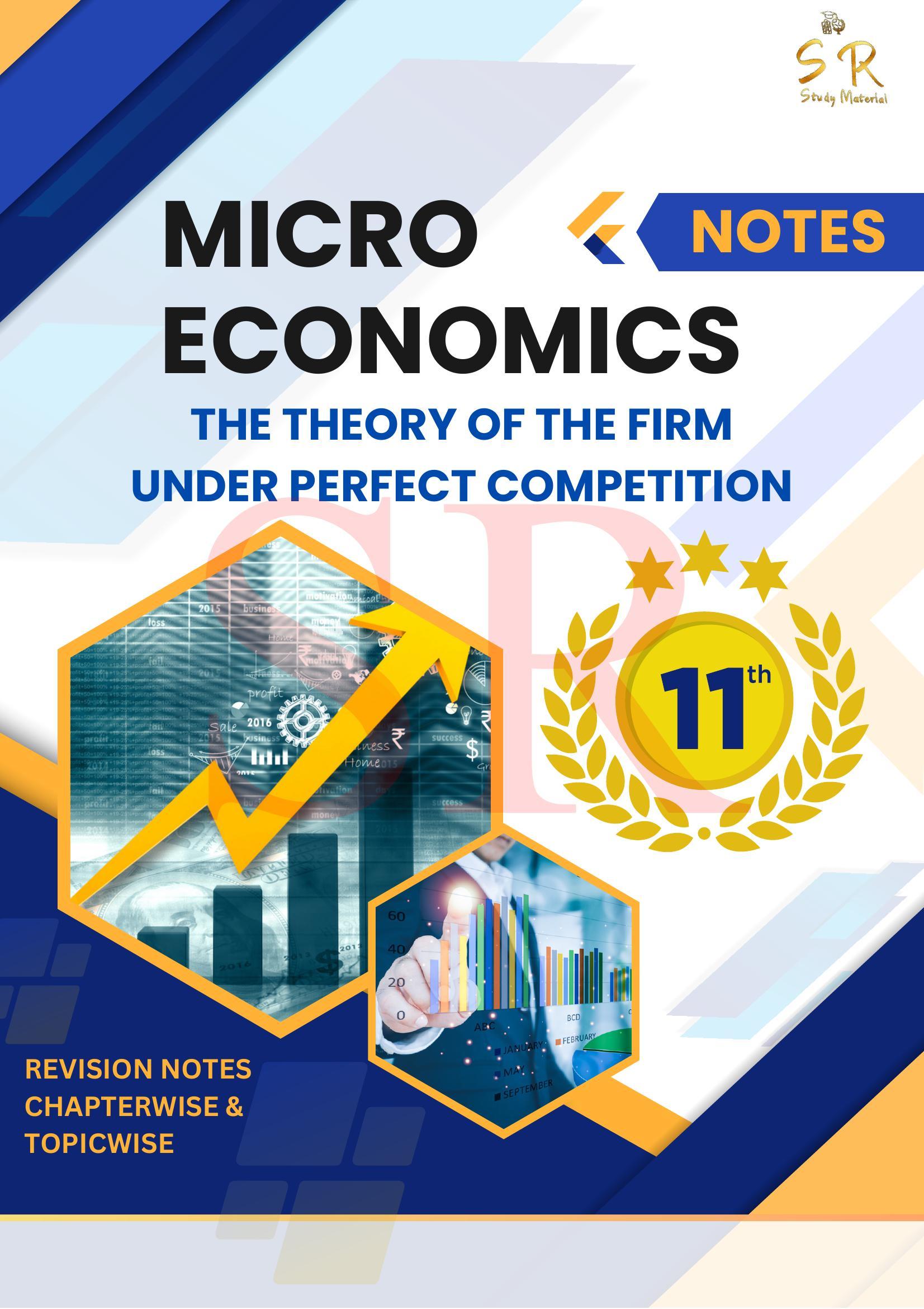 Class 11 - Economics - Microeconomics Chapter 4 - The Theory of the Firm under Perfect Competition Notes