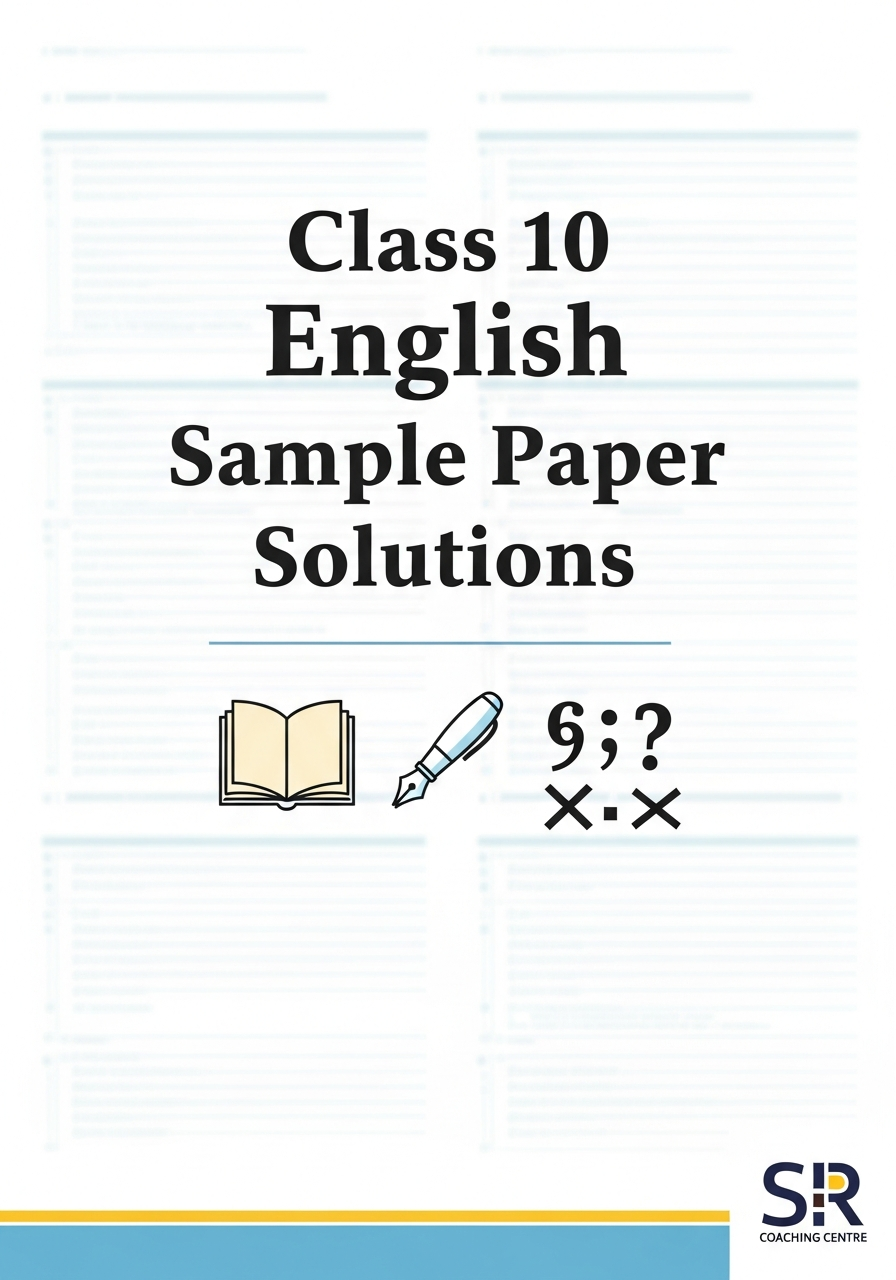 Class 10 - English Sample Paper Solution 3